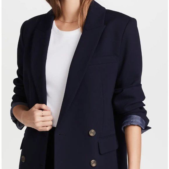Something Navy Double Breasted Blazer - Picture 1 of 13